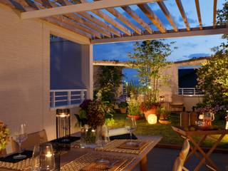 Balcony, （有）ハートランド （有）ハートランド Varandas, alpendres e terraços modernos