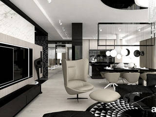 TIME OF YOUR LIFE | Apartament, ARTDESIGN architektura wnętrz ARTDESIGN architektura wnętrz غرفة المعيشة