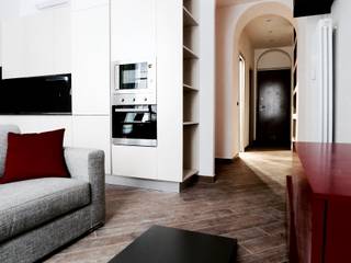 RISTRUTTURAZIONE COMPLETA QUADRILOCALE "IN3", Buildesign Buildesign Moderne Wohnzimmer