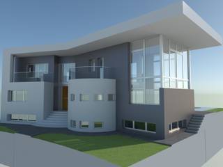 Vivienda moderna. La ficción del 3D se ve superada por la realidad. DYOV STUDIO Arquitectura, Concepto Passivhaus Mediterraneo 653 77 38 06 Haciendas Caliza