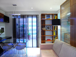 FLAVIA PORTELA - Arquitetura de Interiores , studio VIVADESIGN POR FLAVIA PORTELA ARQUITETURA + INTERIORES studio VIVADESIGN POR FLAVIA PORTELA ARQUITETURA + INTERIORES Modern Living Room