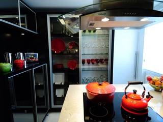 Cozinha black, T+H arquitetura & interiores T+H arquitetura & interiores 모던스타일 주방