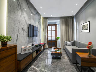 Residential - Marine Drive, Nitido Interior design Nitido Interior design Living roomSofas & armchairs Cotton Grey