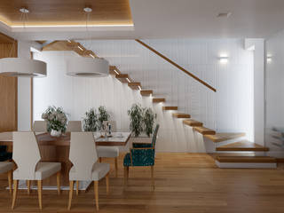 Stare Babice, TutajConcept TutajConcept Modern Dining Room