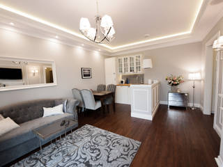 Apartament Rakowicka, AgiDesign AgiDesign Classic style living room Grey