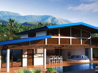 Ocean View House Design, Costa Rica, Inspiria Interiors Inspiria Interiors Будинки