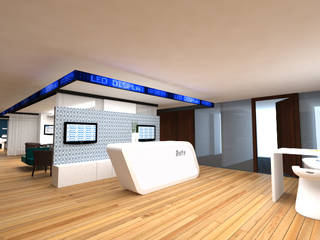 Roche, ARCO Arquitectura Contemporánea ARCO Arquitectura Contemporánea Modern Study Room and Home Office