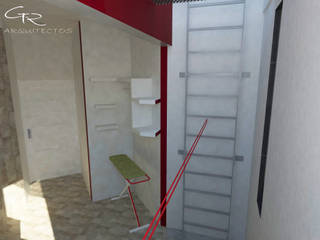 House Paraiso, GT-R Arquitectos GT-R Arquitectos Modern corridor, hallway & stairs