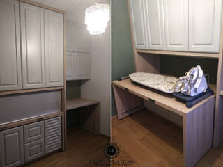 Wielofunkcyjna zabudowa meblowa, EnDecoration EnDecoration 상업공간 MDF 그레이