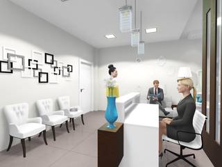Projeto de Interiores - Consultório, ELO - Arquitetura Integrada ELO - Arquitetura Integrada Oficinas de estilo moderno