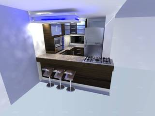 diseño de cocina propuesta 1, SpaceColArq SpaceColArq