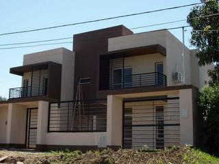 Viviendas - Duplex, Alejandro Acevedo - Arquitectura Alejandro Acevedo - Arquitectura Case in stile minimalista Compensato