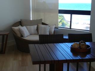 Apartamento cobertura no Rio Vermelho 2nsarq Varandas, alpendres e terraços modernos