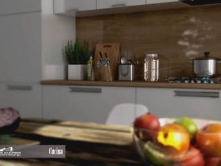 RENDER INTERNI 03, Tomas Andres Tomas Andres Modern kitchen