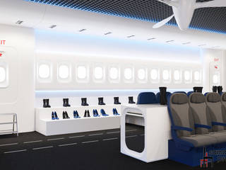 Дизайн бутика "LoriBlu" в ТЦ Авиапарк , Samarina projects Samarina projects Commercial spaces