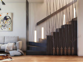 homify Ingresso, Corridoio & Scale in stile moderno Nero