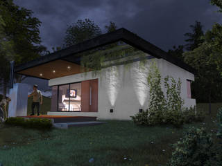 Casas modernas de Comma - Oficina de arquitectura Moderno