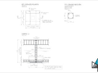 Proyecto estructural Casa Unquillo, Trecon Arquitectura e Ingeniería Trecon Arquitectura e Ingeniería Modern Evler Beton