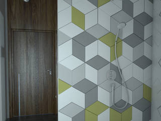 MS_16, MArker MArker Industrial style bathroom Ceramic