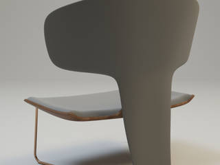 ORCHID Armchair by Ekaterina Elizarova , Elizarova Design Company Elizarova Design Company Salas de estar modernas