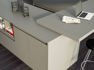 ​Avantgarde - Atra, Atra Cucine Atra Cucine Modern kitchen Engineered Wood Transparent