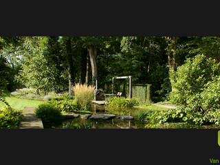 Luxe boerderijtuin met zwembad en vijver, Van Mierlo Tuinen | Exclusieve Tuinontwerpen Van Mierlo Tuinen | Exclusieve Tuinontwerpen Country style garden