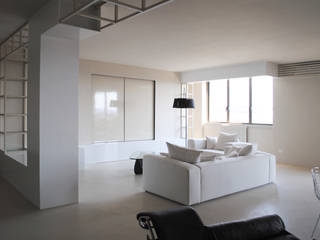 CASA MLN, FAUSTO DI ROCCO ARCHITETTO FAUSTO DI ROCCO ARCHITETTO Minimalistyczny salon