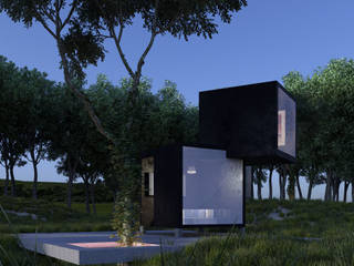 Black Box, BenSin Estudio de Visualización BenSin Estudio de Visualización Minimalistische huizen Beton