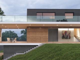 Casa in legno spettacolare, Progettolegno srl Progettolegno srl Modern houses Wood Wood effect