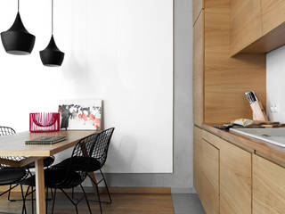 49 M, KRAKÓW, dziurdziaprojekt dziurdziaprojekt Scandinavian style kitchen Wood