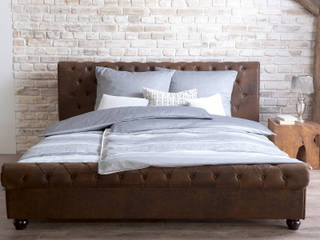Chesterfield, Sunchairs GmbH & Co.KG Sunchairs GmbH & Co.KG Colonial style bedroom Fake Leather Brown