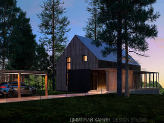WoodHouse, Dmitriy Khanin Dmitriy Khanin Minimalistische Häuser Holz Beige