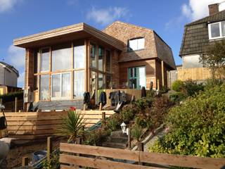 Wadebridge Responsive Home, Innes Architects Innes Architects 모던스타일 주택 우드 우드 그레인