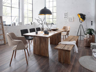 Baumtische & Baumbänke, Sunchairs GmbH & Co.KG Sunchairs GmbH & Co.KG Rustic style dining room