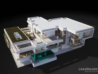 Traumvilla - Luxusresidenz, LK&Projekt GmbH LK&Projekt GmbH Moderne Häuser