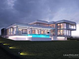 Traumvilla - Luxusresidenz, LK&Projekt GmbH LK&Projekt GmbH Modern houses