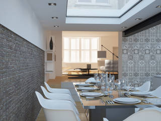 Dining room OverAlls architecture Sala da pranzo moderna