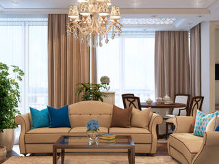 Классика Киев, tatarintsevadesign tatarintsevadesign Living room