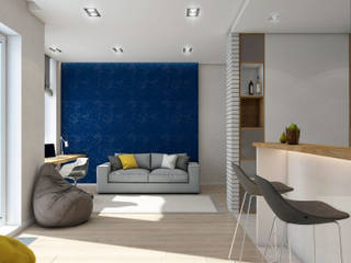 Квартира-студия. Одесса, tatarintsevadesign tatarintsevadesign Living room