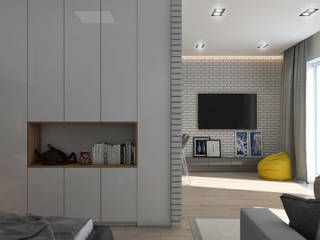 Квартира-студия. Одесса, tatarintsevadesign tatarintsevadesign Living room