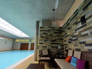 Indoor Swimming Pool in Kavadi TN , India, C&M Architects C&M Architects Livings modernos: Ideas, imágenes y decoración