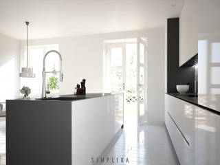 KUCHNIA, SIMPLIKA SIMPLIKA Minimalist kitchen