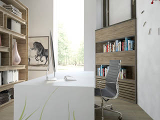 GABINET, SIMPLIKA SIMPLIKA Modern study/office