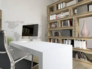 GABINET, SIMPLIKA SIMPLIKA Modern Study Room and Home Office