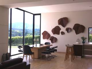 Comedores, ea interiorismo ea interiorismo Phòng ăn phong cách chiết trung Gỗ Brown