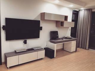 Salas Living Room., ea interiorismo ea interiorismo Media room Pink