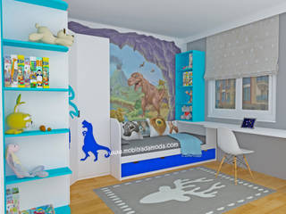 Dinazor Temalı Çocuk Odası, MOBİLYADA MODA MOBİLYADA MODA Modern nursery/kids room Wood Wood effect