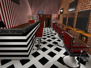 DL BARBER SHOP , ARQ. PAOLA DE LUCA ARQ. PAOLA DE LUCA Commercial spaces