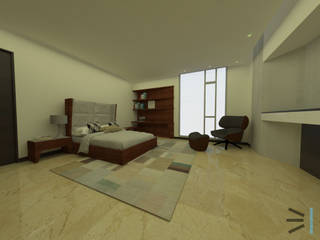 Casa Herrera, Tres en uno design Tres en uno design Modern style bedroom Beds & headboards