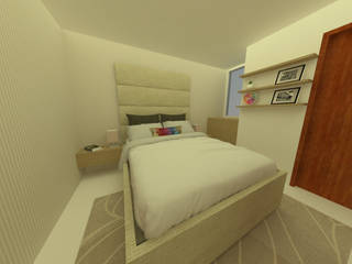 Habitacion Elimar, Tres en uno design Tres en uno design Modern style bedroom